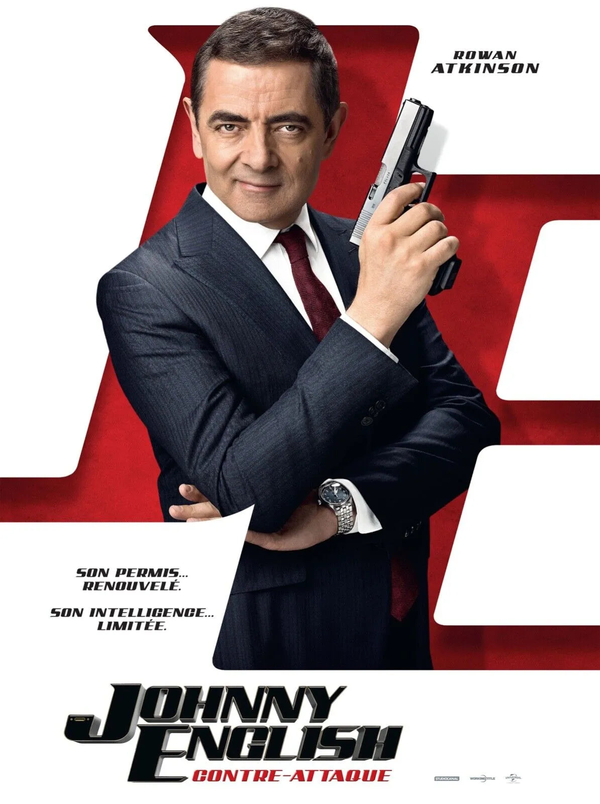 JOHNNY ENGLISH, ROWAN ATKINSON, REPRO MOVIE POSTER, VINTAGE, HQ