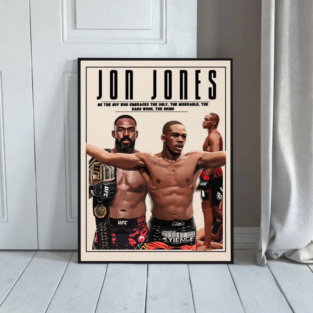 JON JONES UFC, MMA, PÓSTER DEPORTIVO HQ