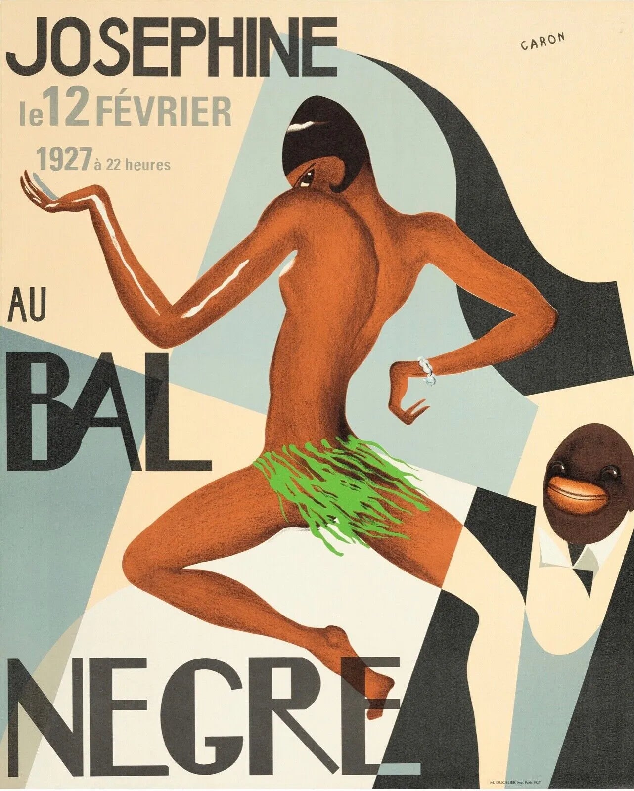 JOSEPHINE AU BAL NEGRE, REPRO AFFICHE CINEMA VINTAGE HQ