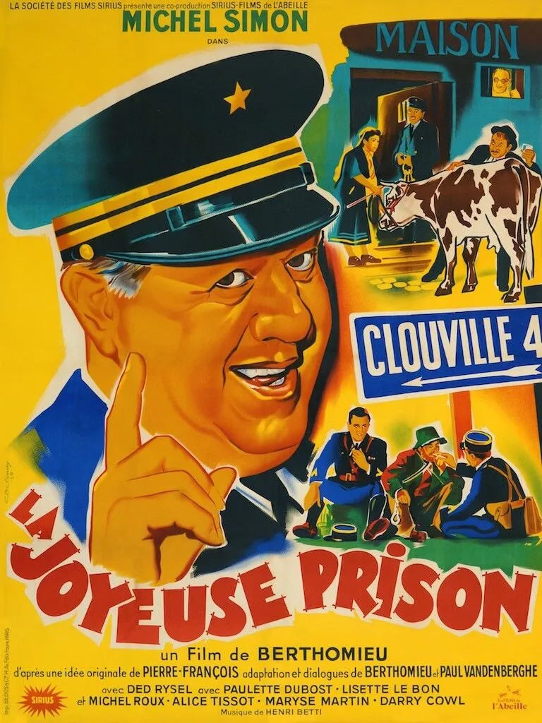 JOYEUSE PRISON, M.Simon, Reproduction affiche cinéma HQ