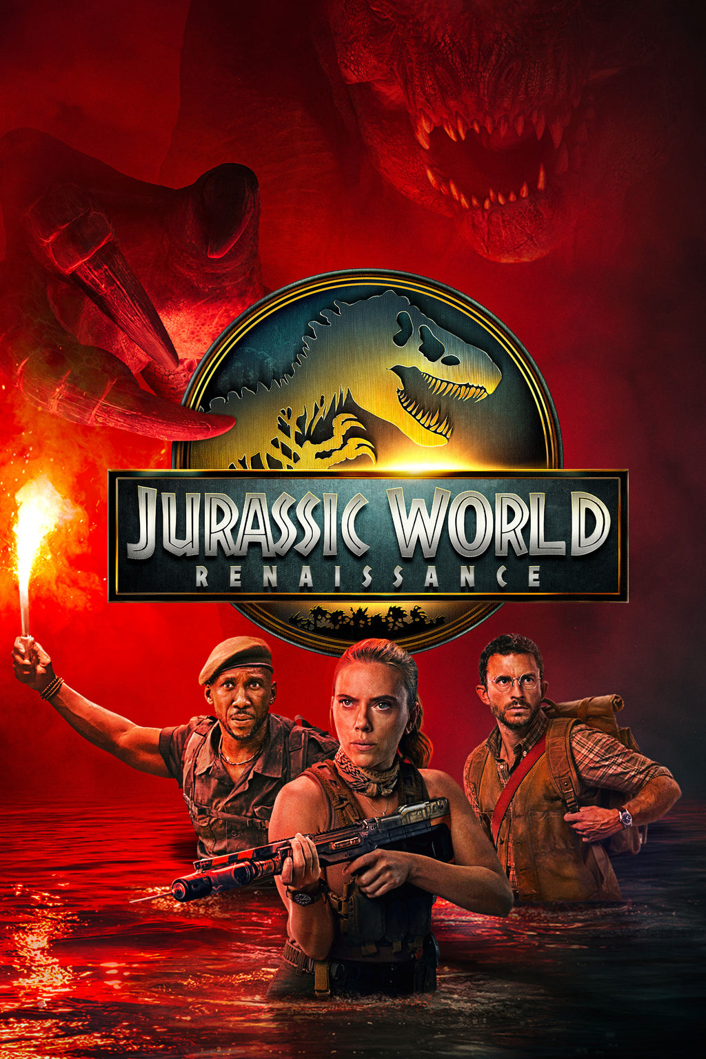 
Affiche du film Jurassic World Renaissance (2025). Film d’action et science-fiction avec Scarlett Johansson. Reproduction HQ – Poster Hub Studio.
