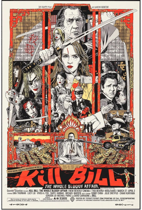 KILL BILL – MANGA SABRE EDITION 2003, REPRODUCTION MOVIE POSTER