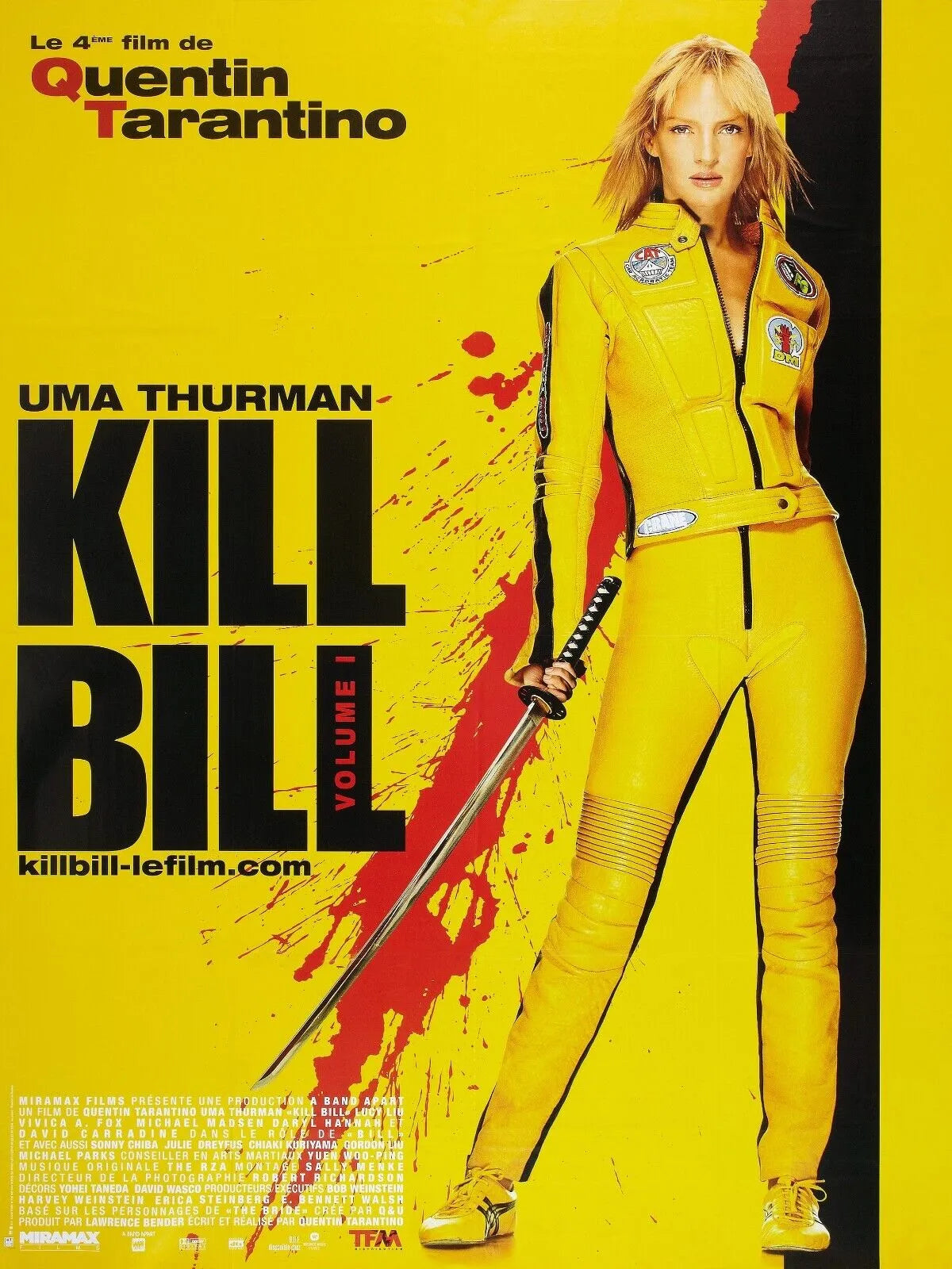 KILL BILL, UMA THURMAN, 2003, REPRO MOVIE POSTER, VINTAGE, HQ