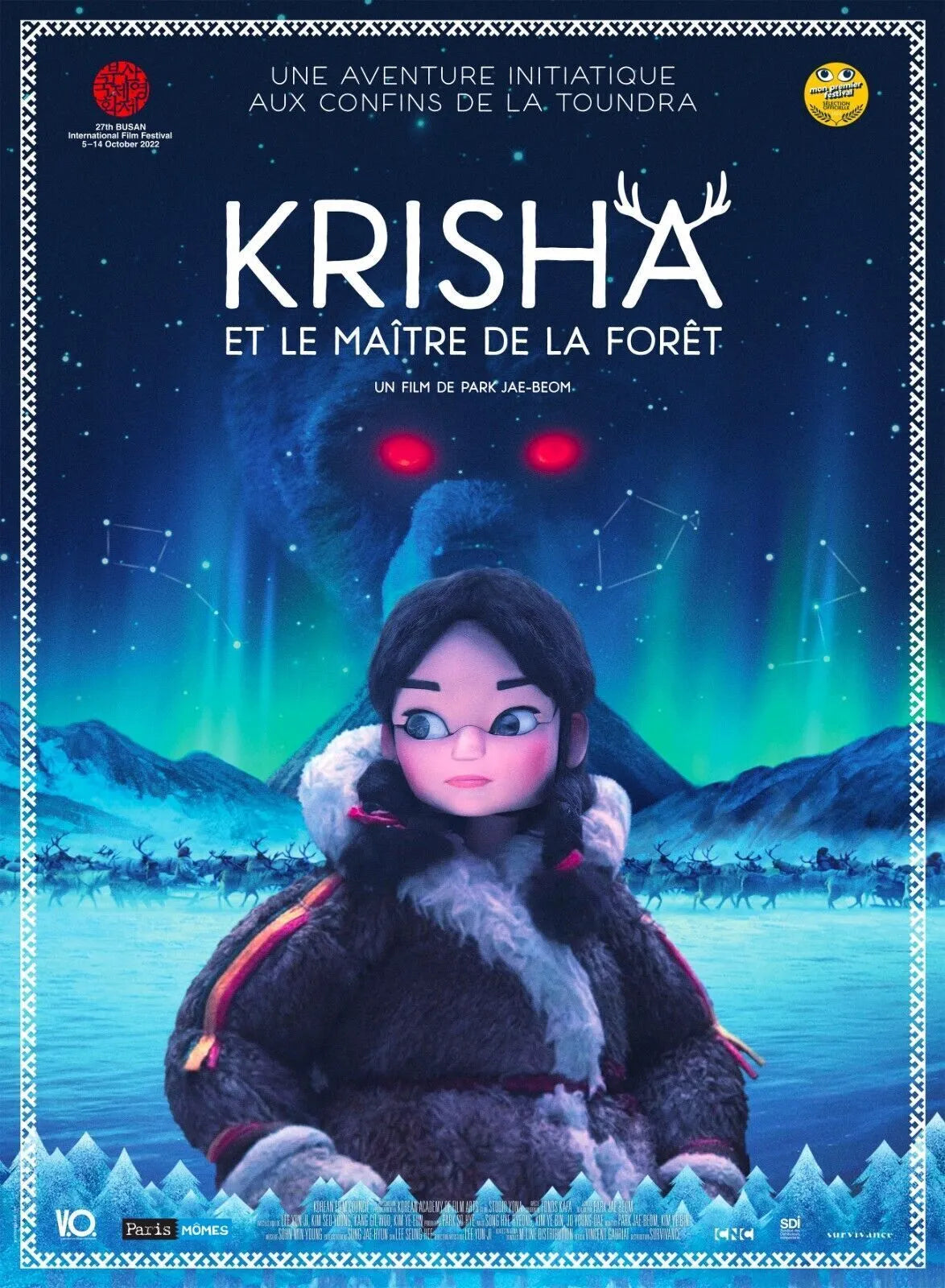 KRISHA ET LE MAÎTRE DE LA FORÊT – LÉGENDE VERTE, REPRO MOVIE POSTER, VINTAGE, HQ