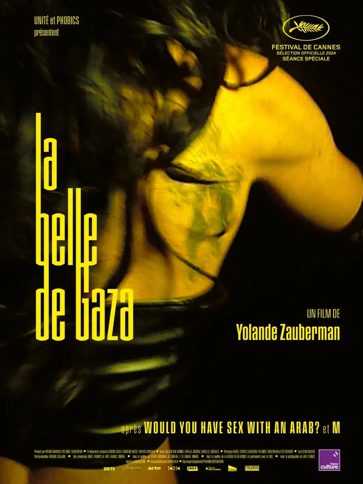 LA BELLE DE GAZA, YOLANDE ZAUBERMAN MOVIE POSTER HQ