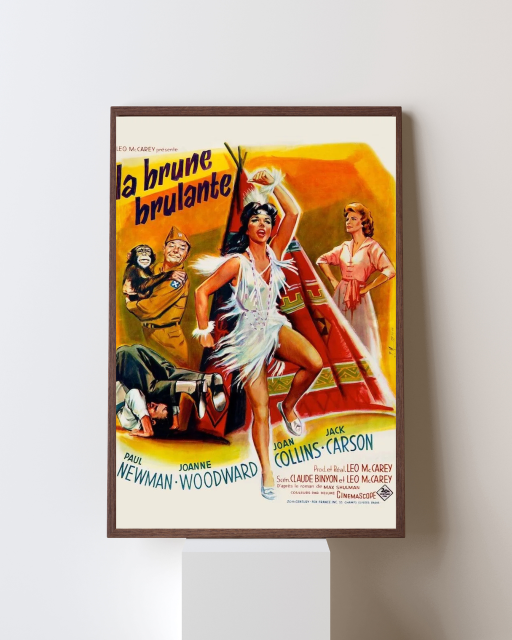 LA BRUNE BRÛLANTE, PAUL NEWMAN, JOANNE WOODWARD, 1958, REPRO MOVIE POSTER, VINTAGE, HQ