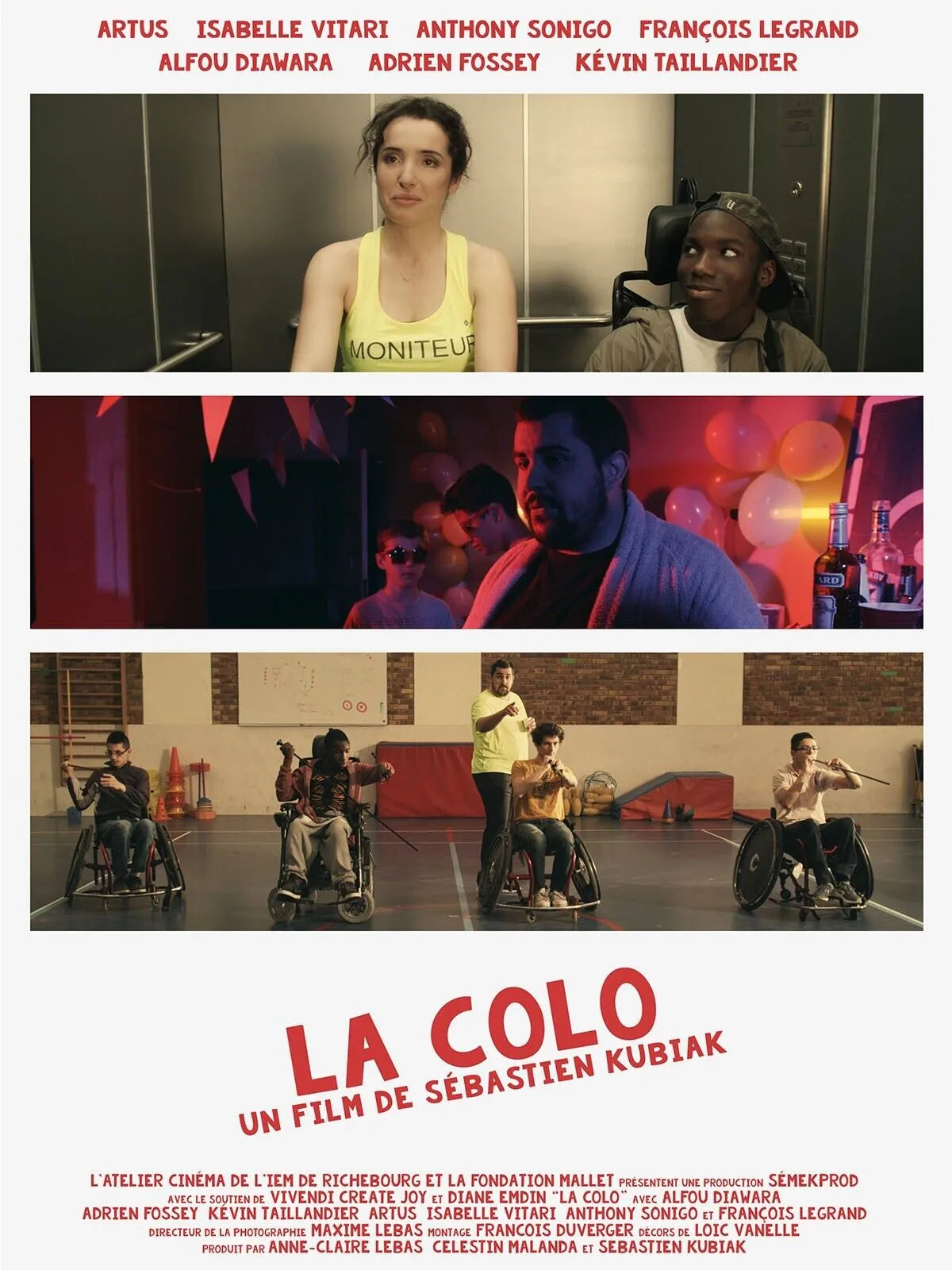 LA COLO, SEBASTIEN KUBIAK, 2024, REPRO MOVIE POSTER, VINTAGE, HQ