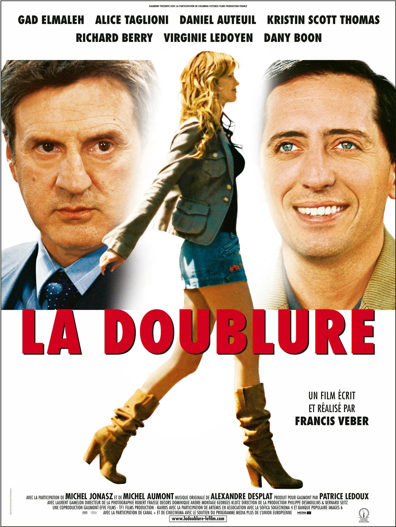 LA DOUBLURE (2006) – AVEC GAD ELMALEH –– REPRO MOVIE POSTER, VINTAGE, HQ