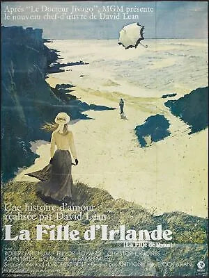 LA FILLE D'IRLANDE, ROBERT MITCHUM, 1970, REPRO AFFICHE CINEMA, VINTAGE, HQ