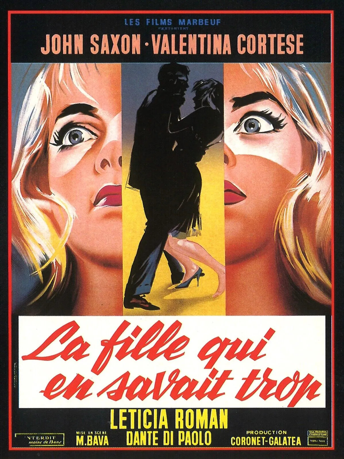LA FILLE QUI EN SAVAIT TROP, LETÍCIA ROMAN, 1963, REPRO AFFICHE CINEMA VINTAGE, HQ