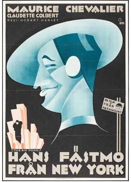 LA GRANDE MARE, MAURICE CHEVALIER, 1930, repro affiche cinéma, VINTAGE, HQ
