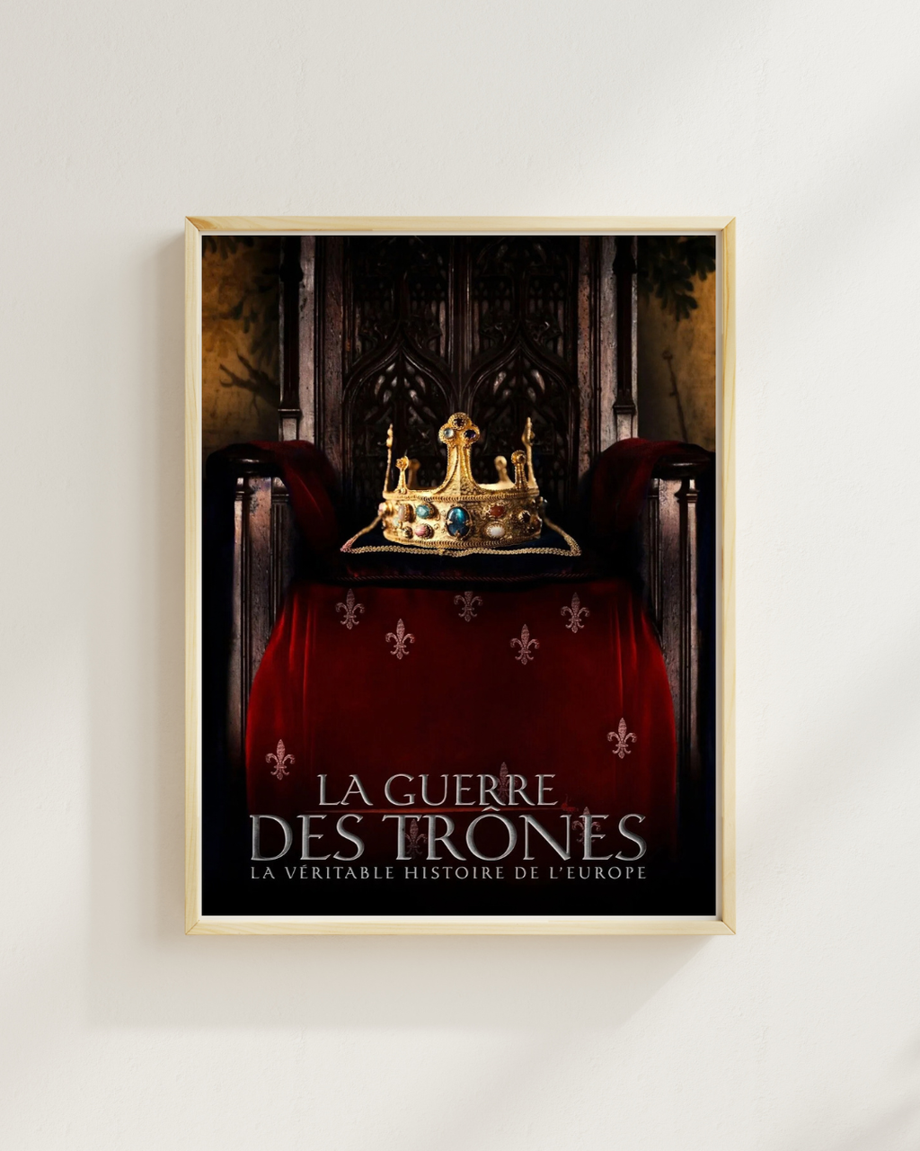 LA GUERRE DES TRÔNES, VALÉRIE MONTMAYEUR, 2017, Repro affiche cinéma, VINTAGE, HQ