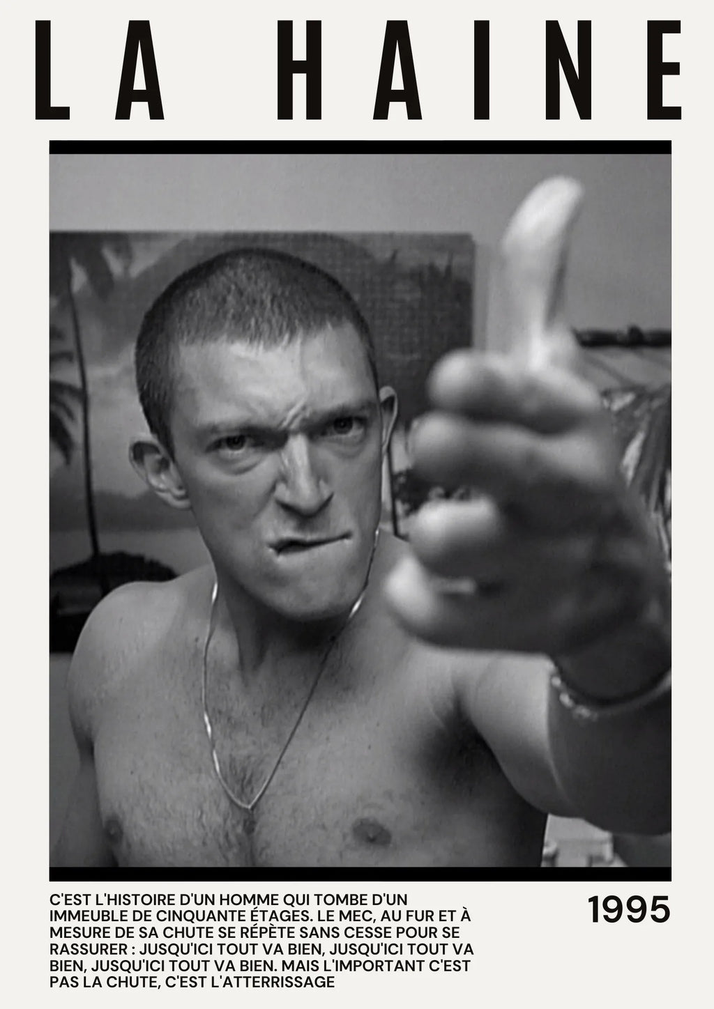LA HAINE MOVIE POSTER HQ VICENT CASSEL