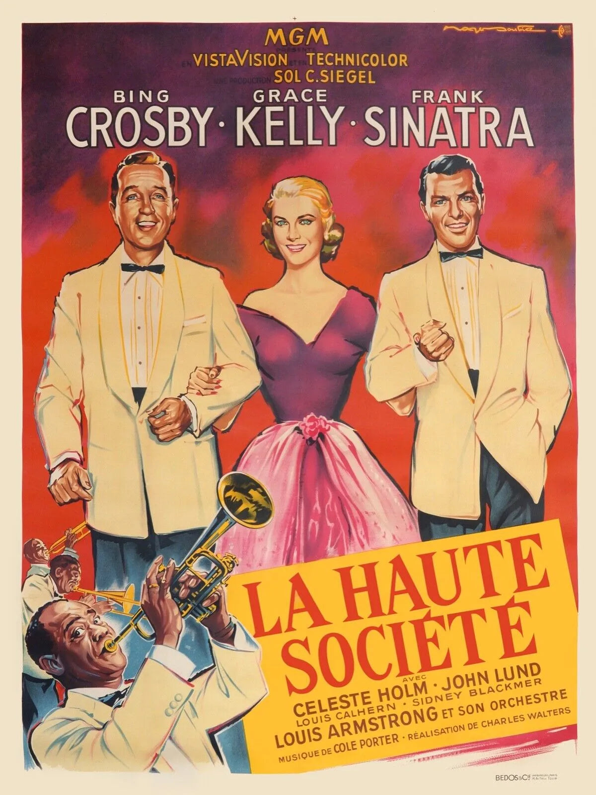LA HAUTE SOCIÉTÉ, GRACE KELLY, FRANK SINATRA, 1956, Repro affiche de cinéma, VINTAGE, HQ HQ
