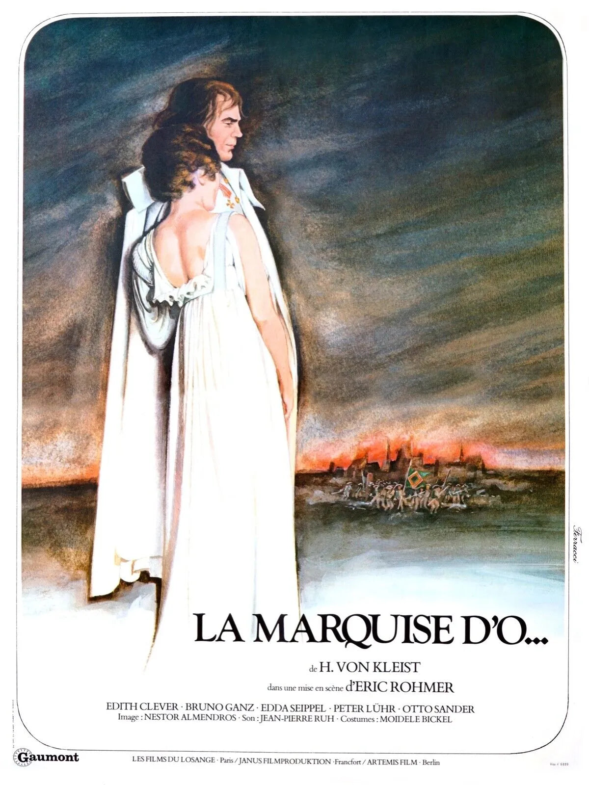 LA MARQUISE D'O... ÉRIC ROHMER, 1976, REPRO AFFICHE CINEMA VINTAGE, HQ