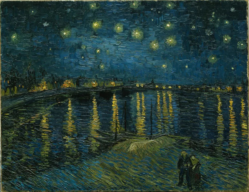 LA NUIT ÉTOILÉE VAN GOGH AFFICHE VINTAGE ART POSTER HQ