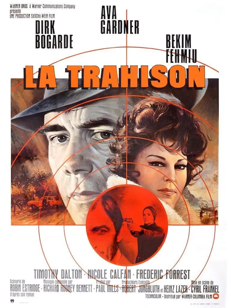 LA TRAHISON DIRK BOGARDE, AVA GARDNER, 1975, Repro affiche cinéma, VINTAGE, HQ