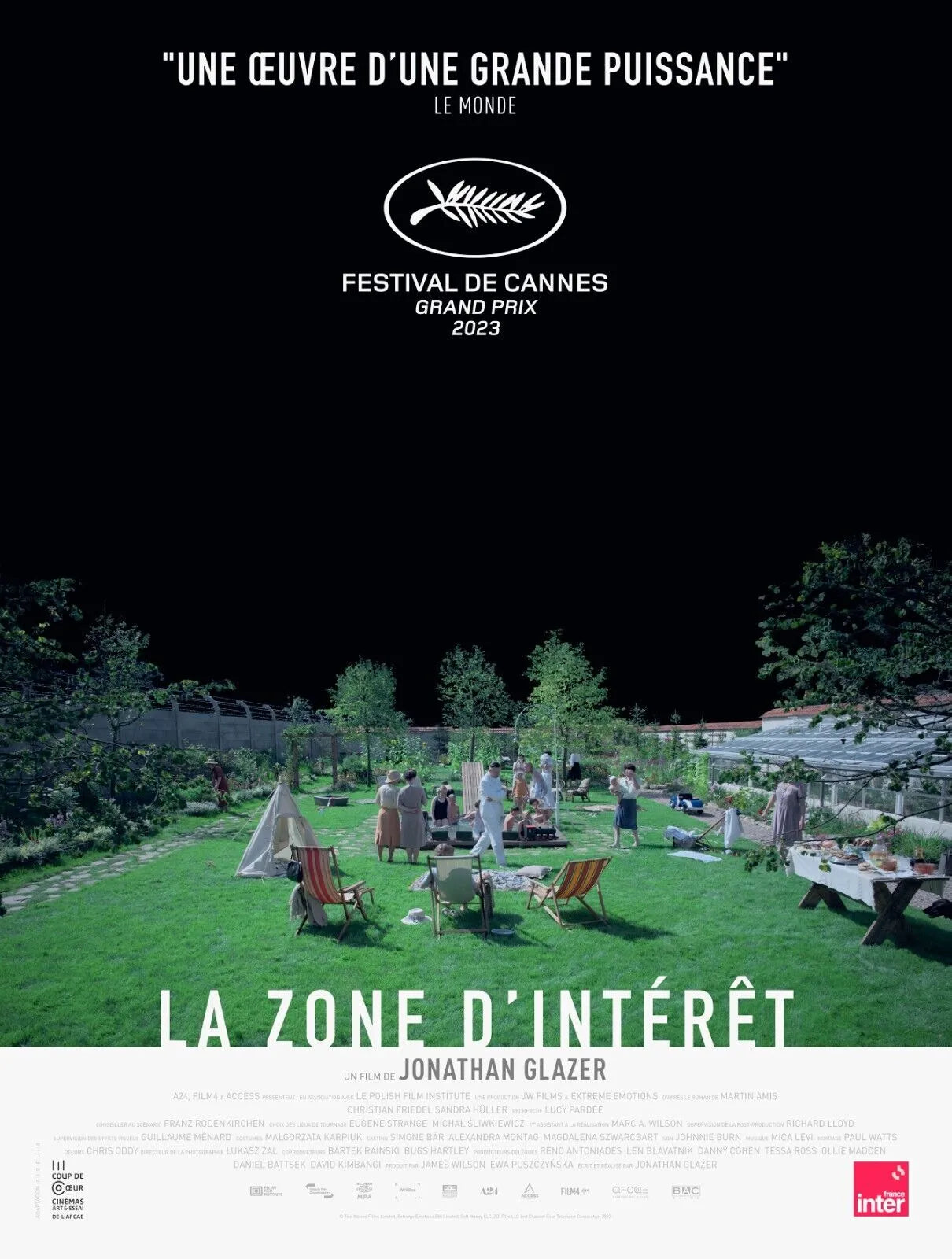 LA ZONE D'INTÉRÊT, JONATHAN GLAZER, repro affiche de cinéma, VINTAGE, HQ