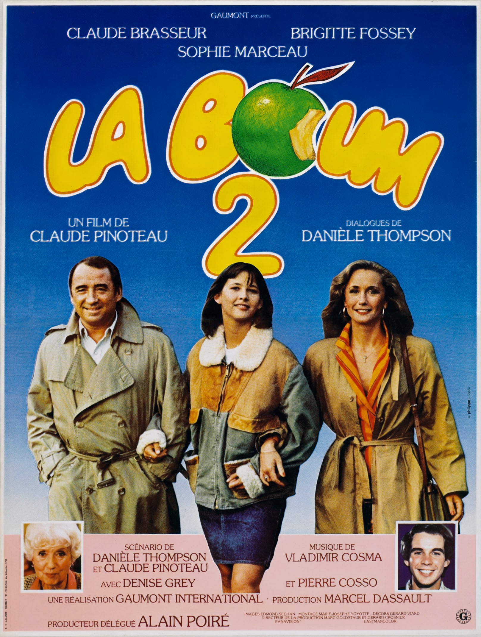 LA BOUM 2 (1982) – AVEC SOPHIE MARCEAU – REPRO MOVIE POSTER, VINTAGE, HQ