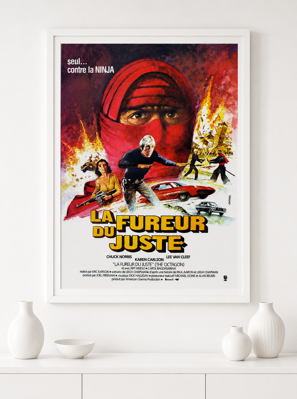 AN EYE FOR AN EYE, CHUCK NORRIS, 1980, VINTAGE MOVIE POSTER REPRINT, HQ