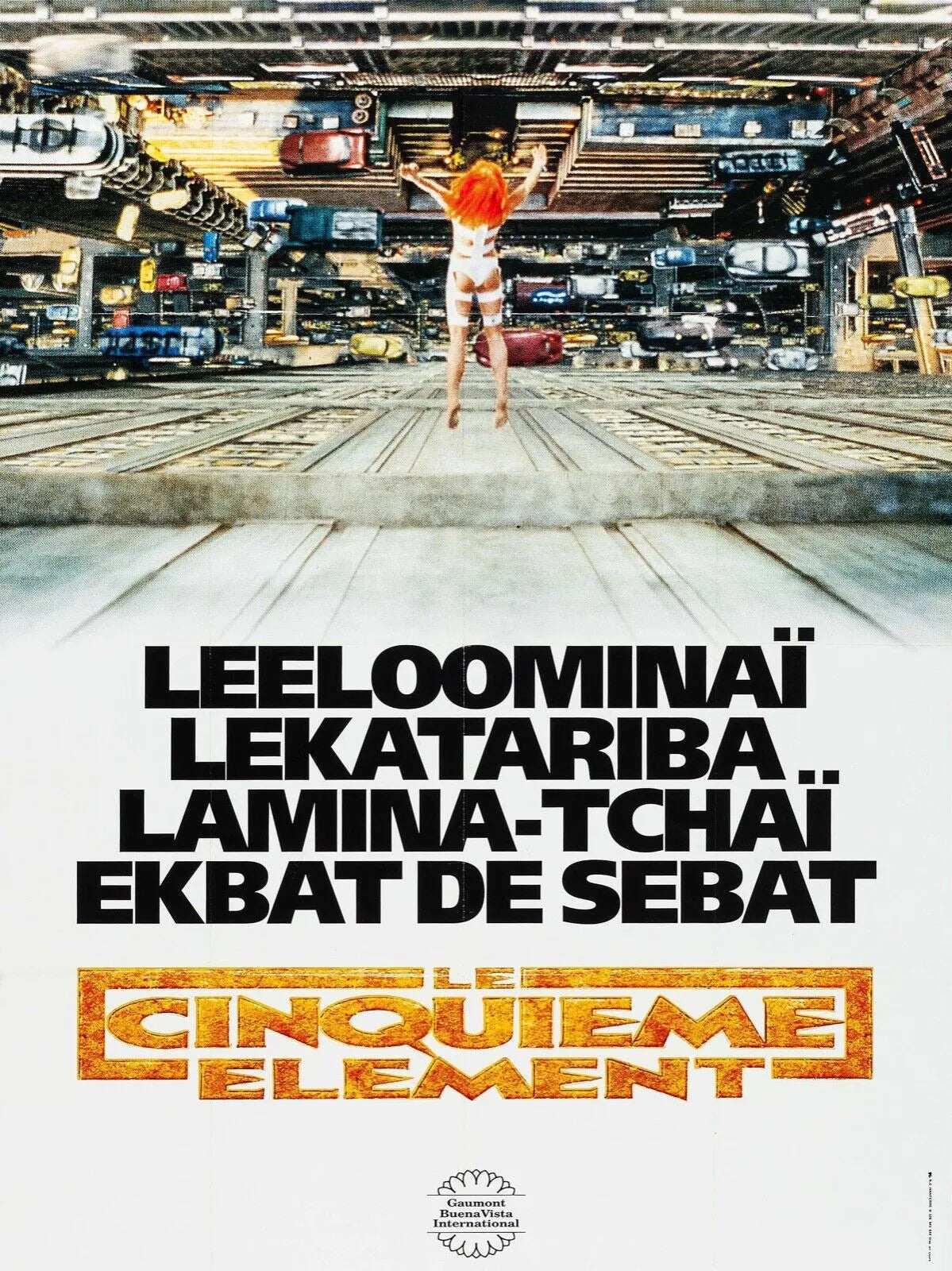 LE CINQUIÈME ÉLÉMENT, LUC BESSON, BRUCE WILLIS, 1997, Repro affiche cinéma VINTAGE, HQ