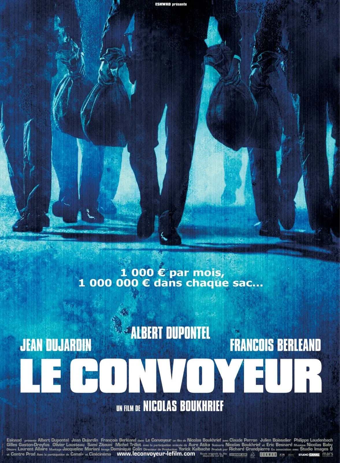 LE CONVOYEUR, JEAN DUJARDIN, 2004, repro affiche de cinéma, VINTAGE, HQ