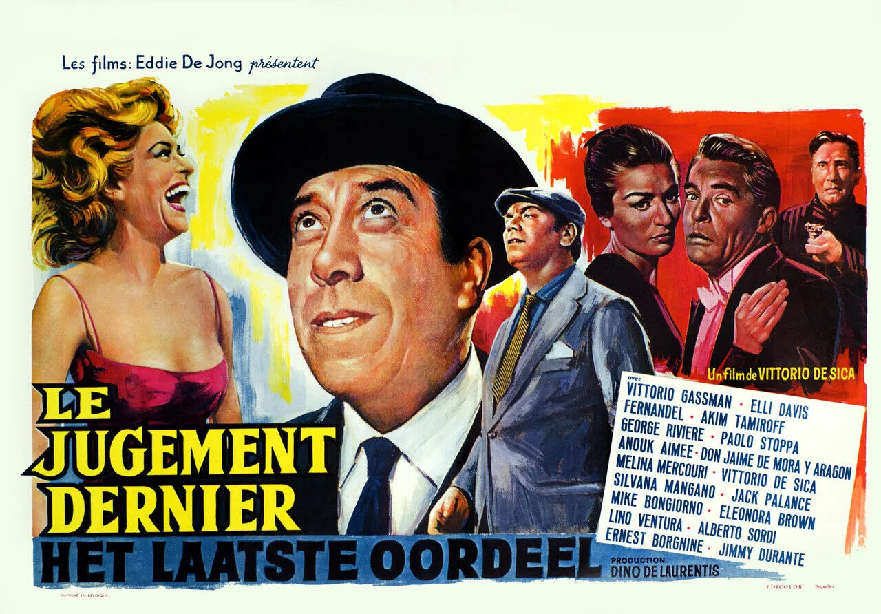 LE JUGEMENT DERNIER, FERNANDEL, 1961, Repro affiche cinéma, VINTAGE, HQ
