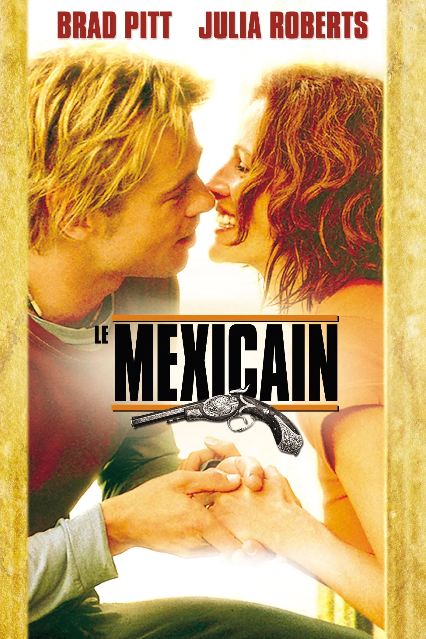LE MEXICAIN, BRAD PITT, JULIA ROBERTS, 2001, REPRO MOVIE POSTER, VINTAGE, HQ