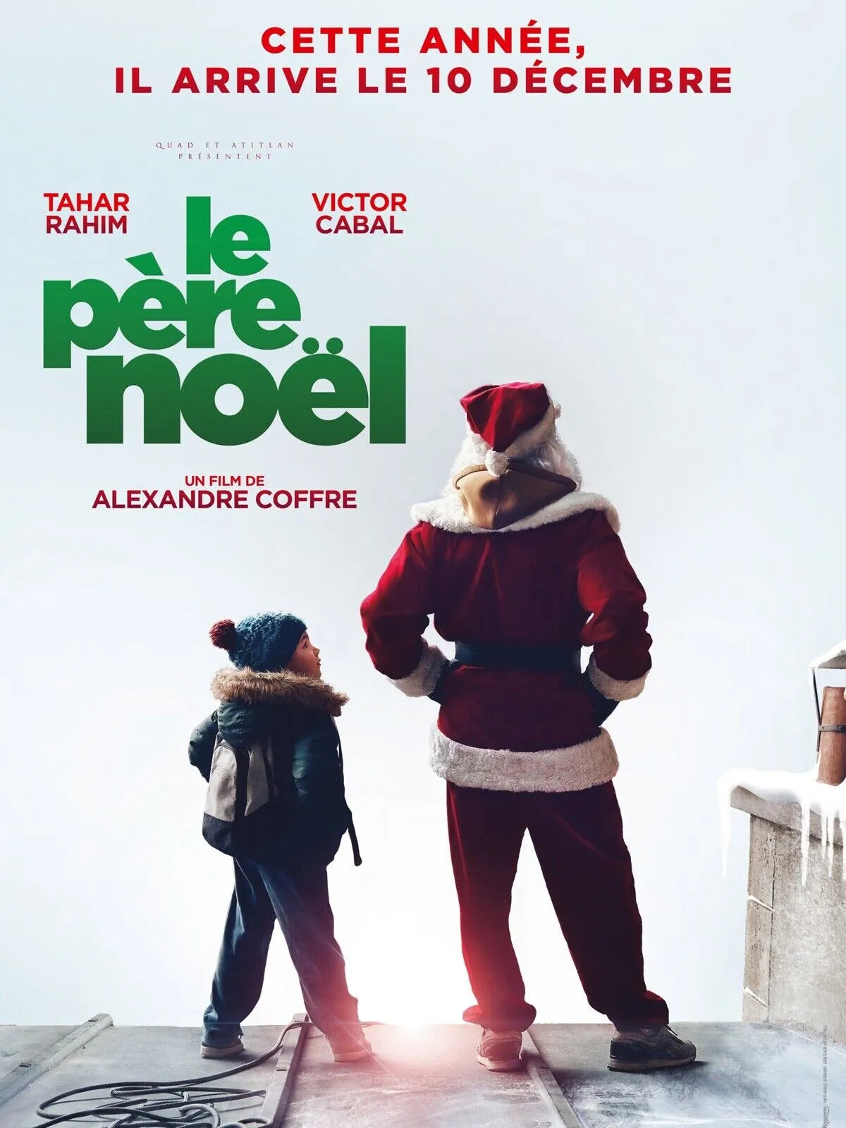 LE PÈRE NOËL, TAHAR RAHIM, 2014, repro affiche cinéma, VINTAGE, HQ