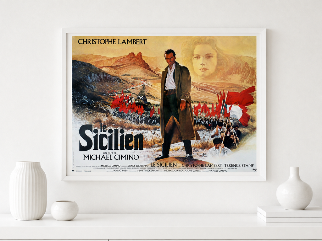 LE SICILIEN – CHRISTOPHE LAMBERT, 1987 – REPRO AFFICHE CINÉMA VINTAGE