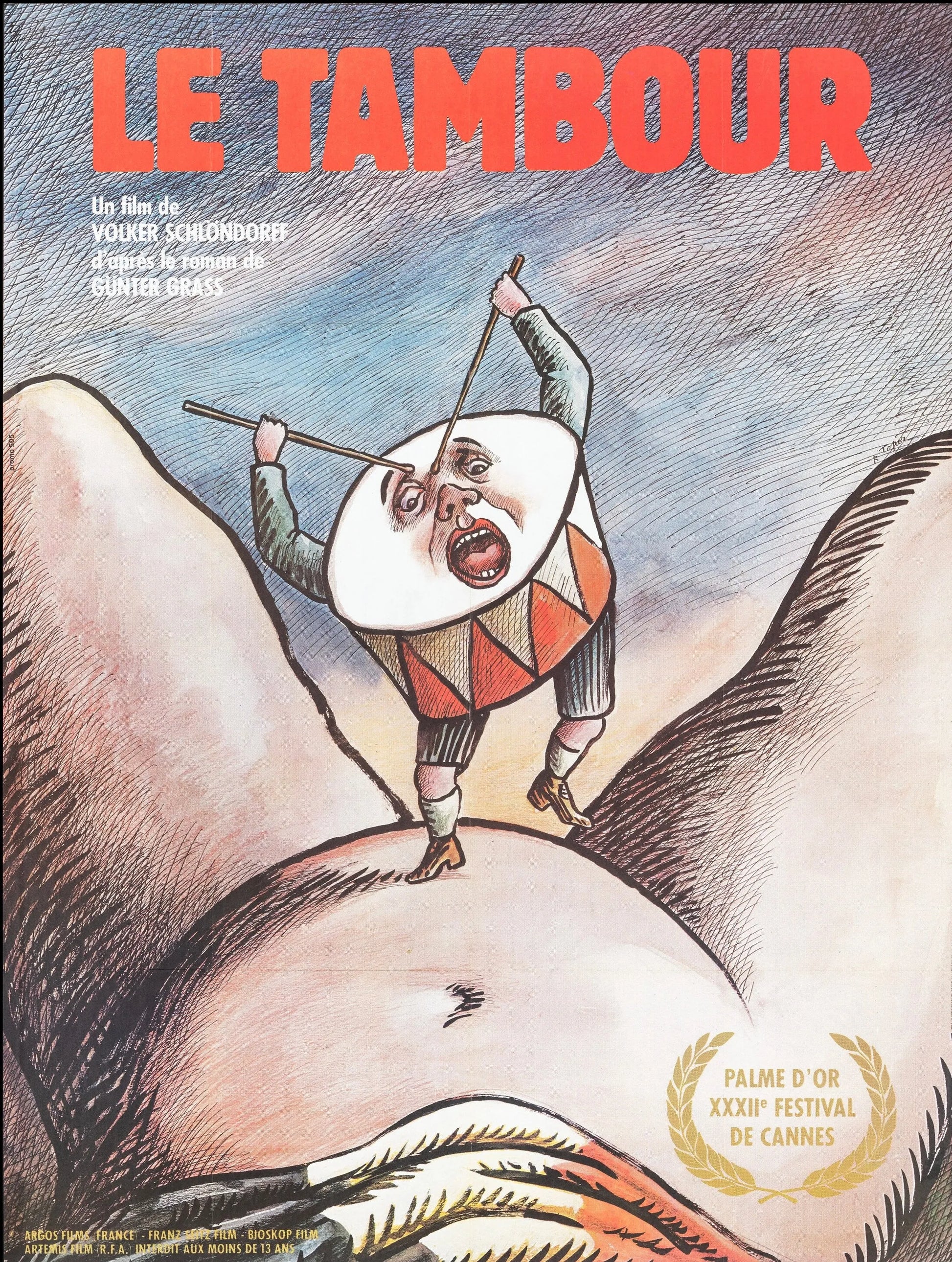 LE TAMBOUR, DAVID BENNENT, 1979, REPRO MOVIE POSTER, VINTAGE, HQ