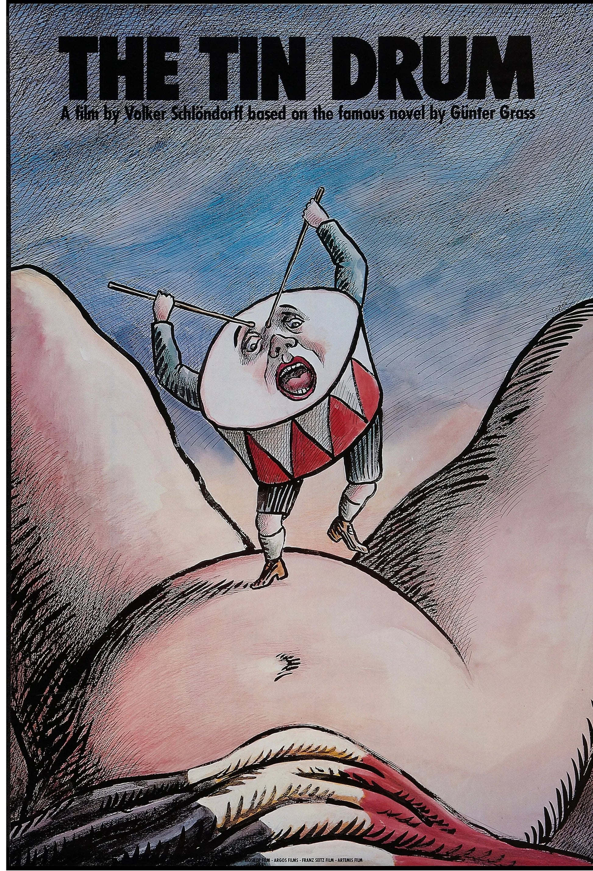 LE TAMBOUR – DAVID BENNETT – MARIO ADORF – 1979 , AFFICHE VINTAGE CINÉMA RÉTRO, HQ