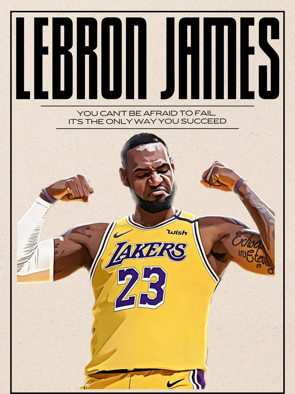 LEBRON JAMES, NBA BASKETBALL POSTER HQ