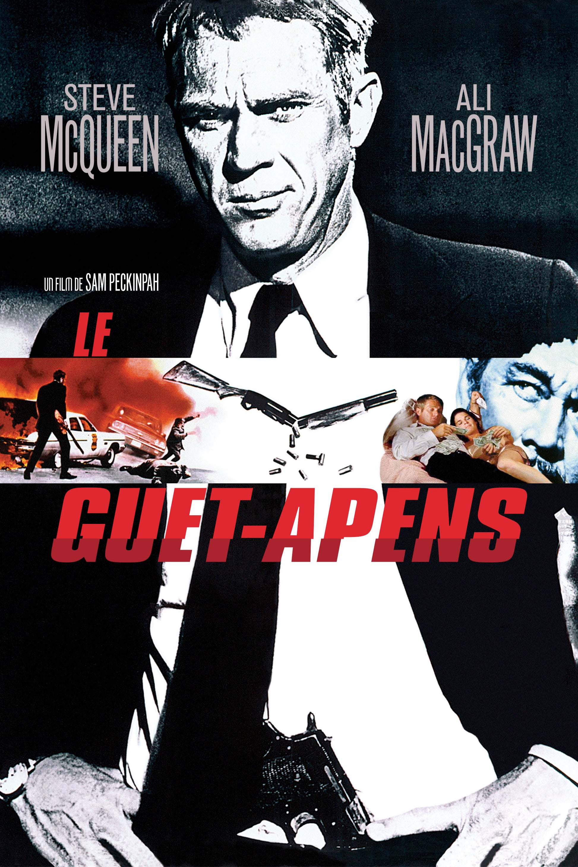 LE GUET-APENS (1972) | STEVE McQUEEN | ALI MacGRAW | SAM PECKINPAH | POSTER CINÉMA THRILLER | FILM CULTE | POSTER HUB STUDIO RÉTRO | HQ