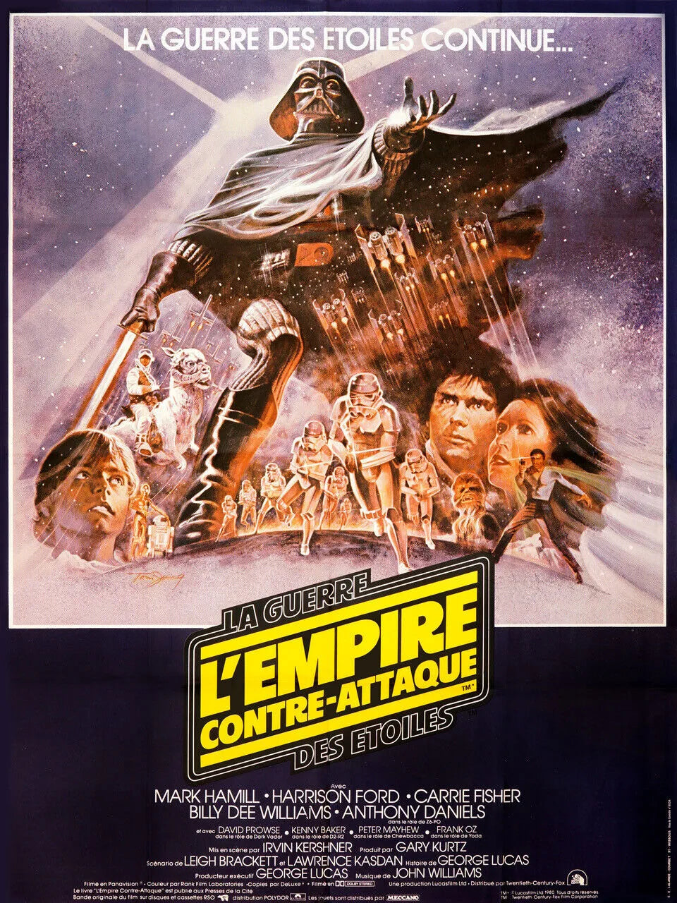 L'EMPIRE CONTRE ATTAQUE, LA GUERRE DES ETOILES, STAR WARS CINEMA VINTAGE HQ