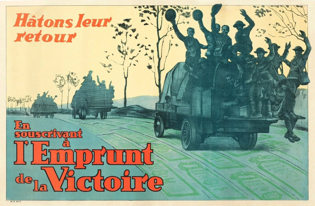 L'EMPRUNT DE LA VICTOIRE, REPRO AFFICHE GUERRE VINTAGE HQ
