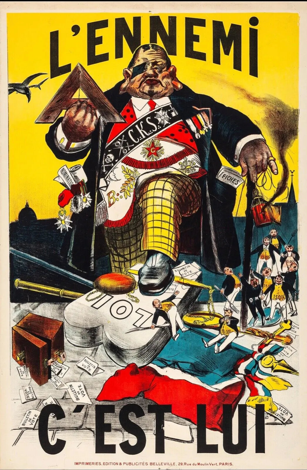 L'ENNEMI, C'EST LUI, REPRO AFFICHE CINEMA HQ