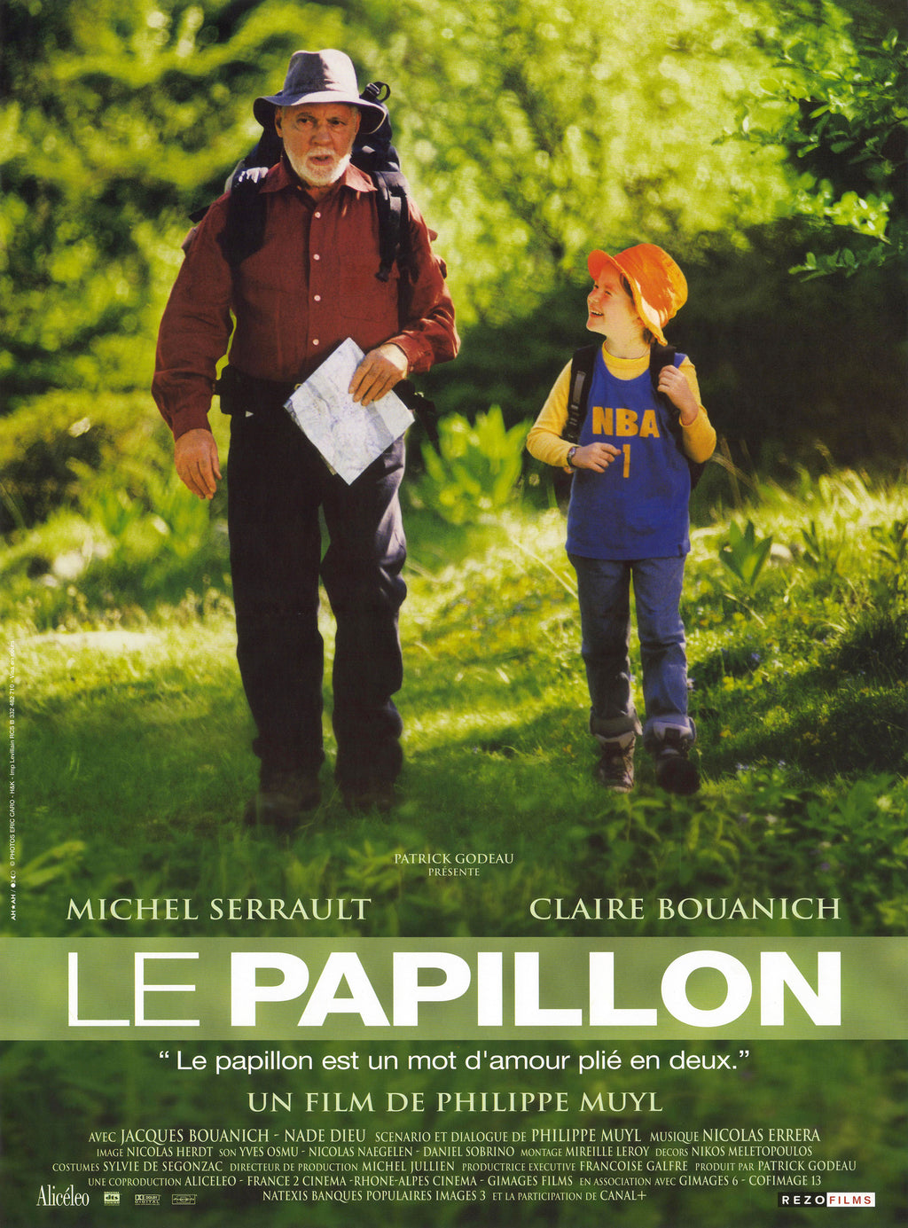 LE PAPILLON (2002) | MICHEL SERRAULT | CLAIRE BOUANICH | DRAME POÉTIQUE | CINÉMA FRANÇAIS| POSTER HUB STUDIO RÉTRO | HQ