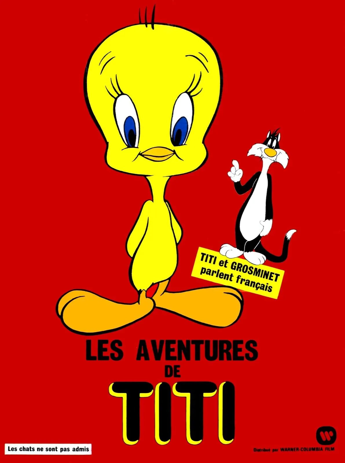 LES AVENTURES DE TITI, MEL BLANC, 1942, Reproduction affiche cinéma VINTAGE, HQ
