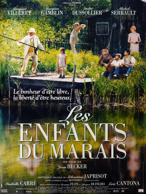 LES ENFANTS DU MARAIS, JACQUES VILLERET, 1999, Repro affiche cinéma, VINTAGE, HQ