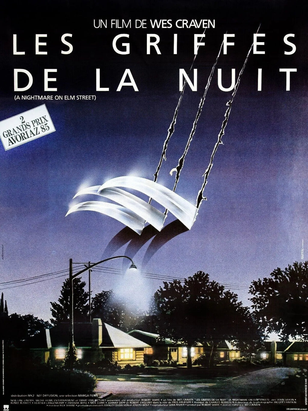 LES GRIFFES DE LA NUIT, WES GRAVEN, 1984, REPRO AFFICHE CINEMA VINTAGE, HQ