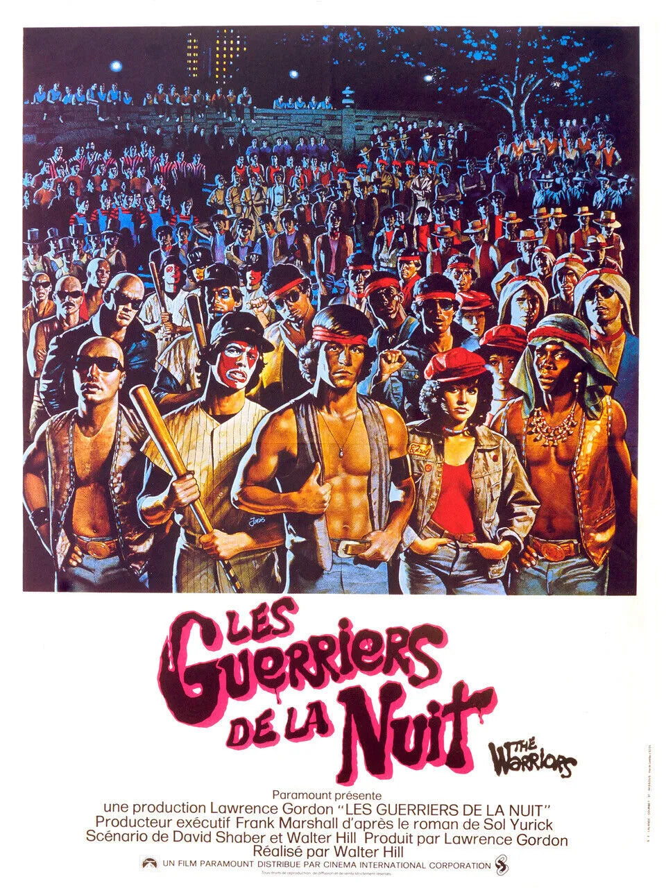 LES GUERRIERS DE LA NUIT, WALTER HILL, 1979, REPRO AFFICHE CINEMA VINTAGE, HQ