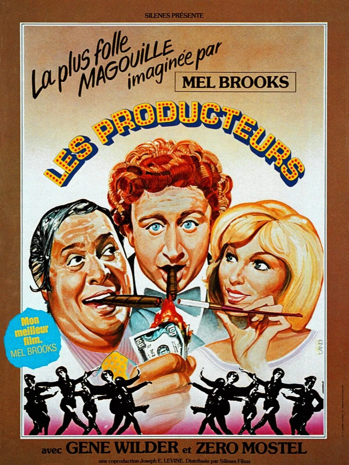 LES PRODUCTEURS, MEL BROOKS, 1967, REPRO AFFICHE CINEMA VINTAGE, HQ