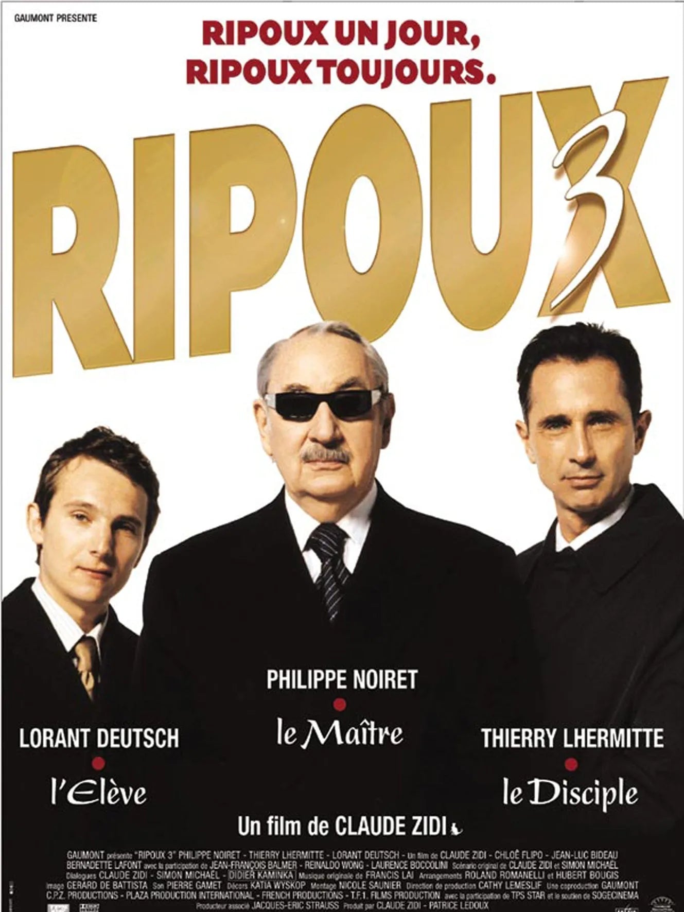 LES RIPOUX 3 – 2003- CLAUDE ZIDI– REPRO MOVIE POSTER, VINTAGE, HQ