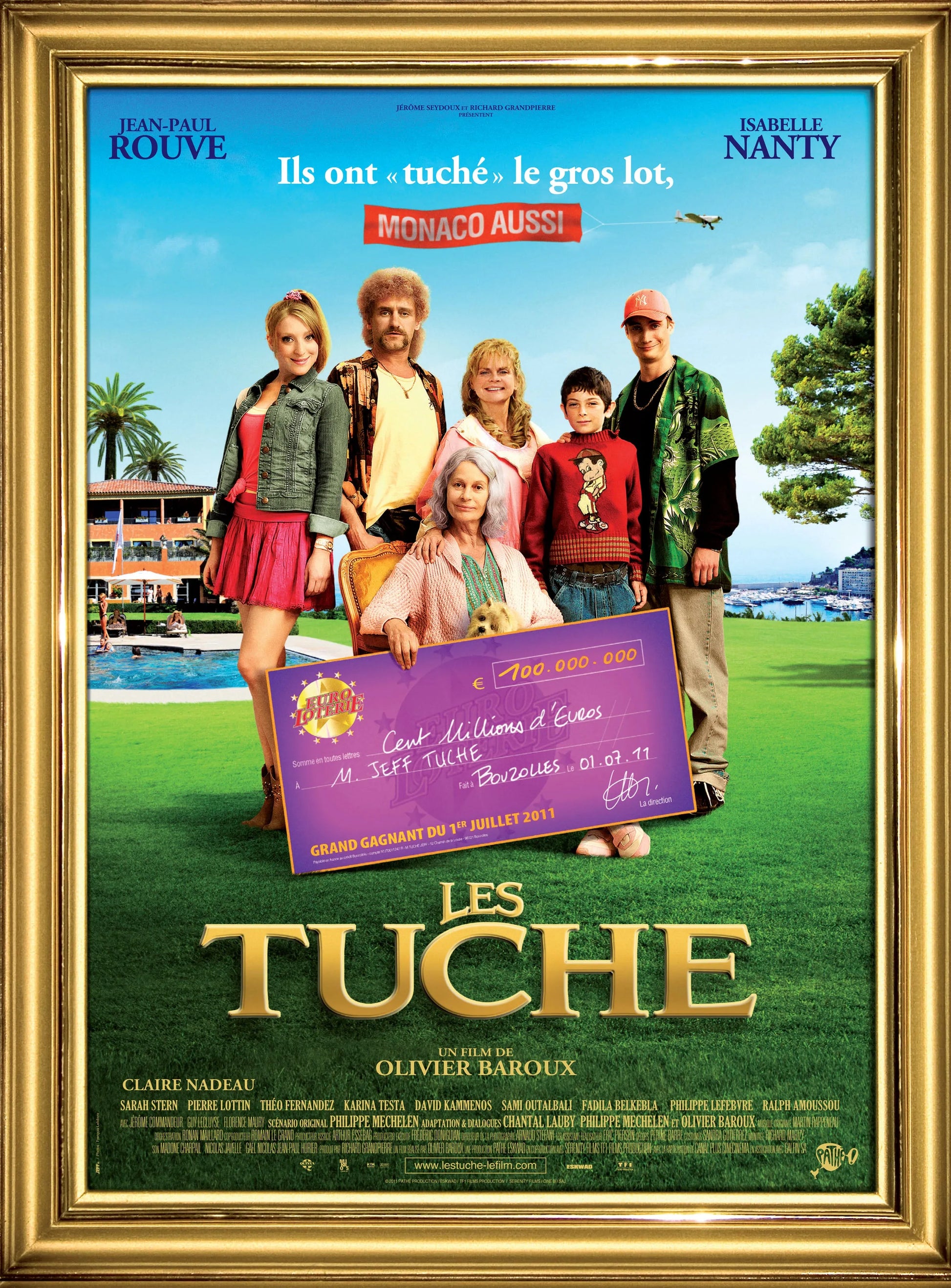 LES TUCHES (2011) – AVEC JEAN-PAUL ROUVE & ISABELLE NANTY – REPRO MOVIE POSTER, VINTAGE, HQ