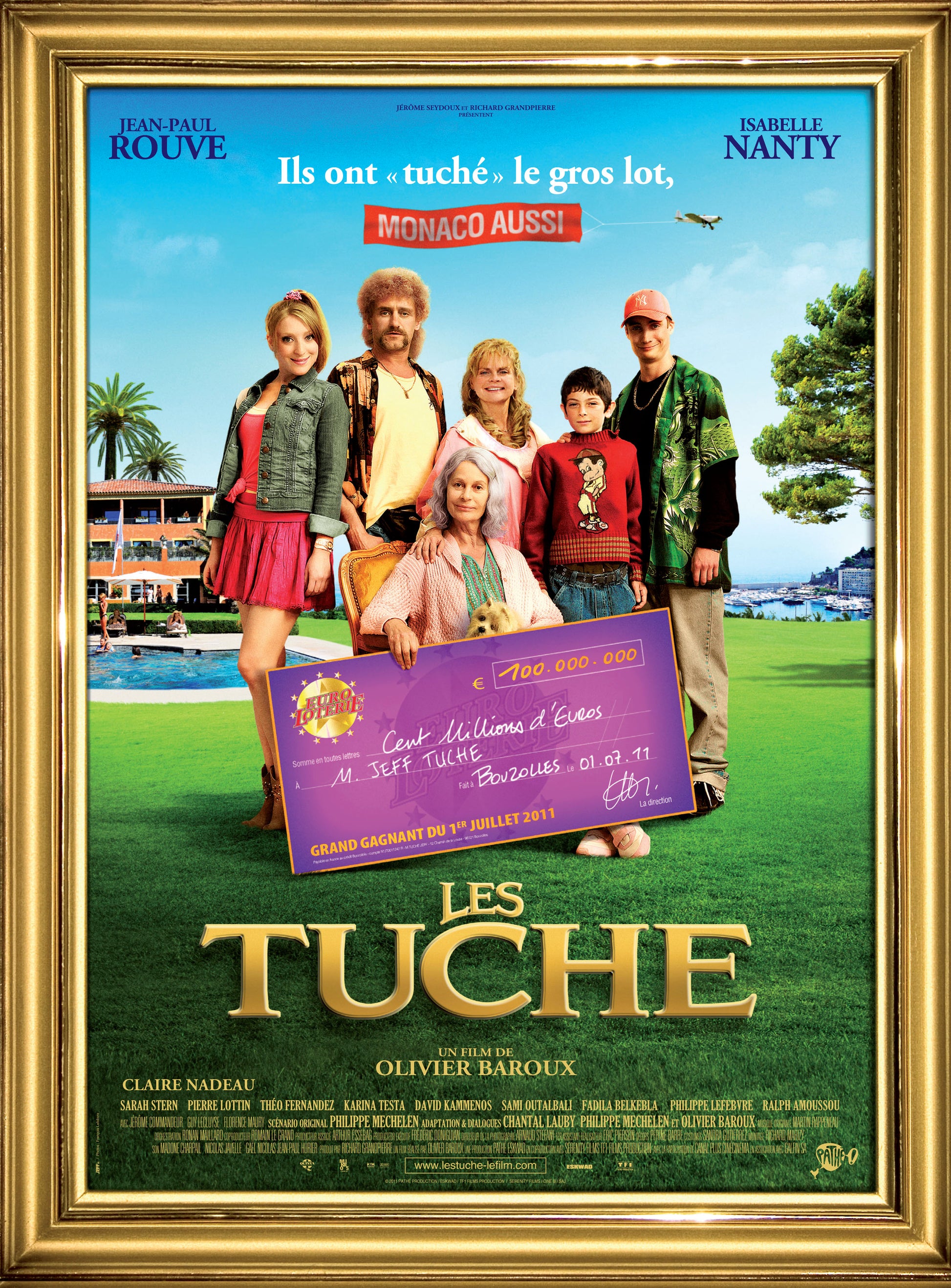 LES TUCHES (2011) – AVEC JEAN-PAUL ROUVE & ISABELLE NANTY –  REPRO MOVIE POSTER, VINTAGE, HQ