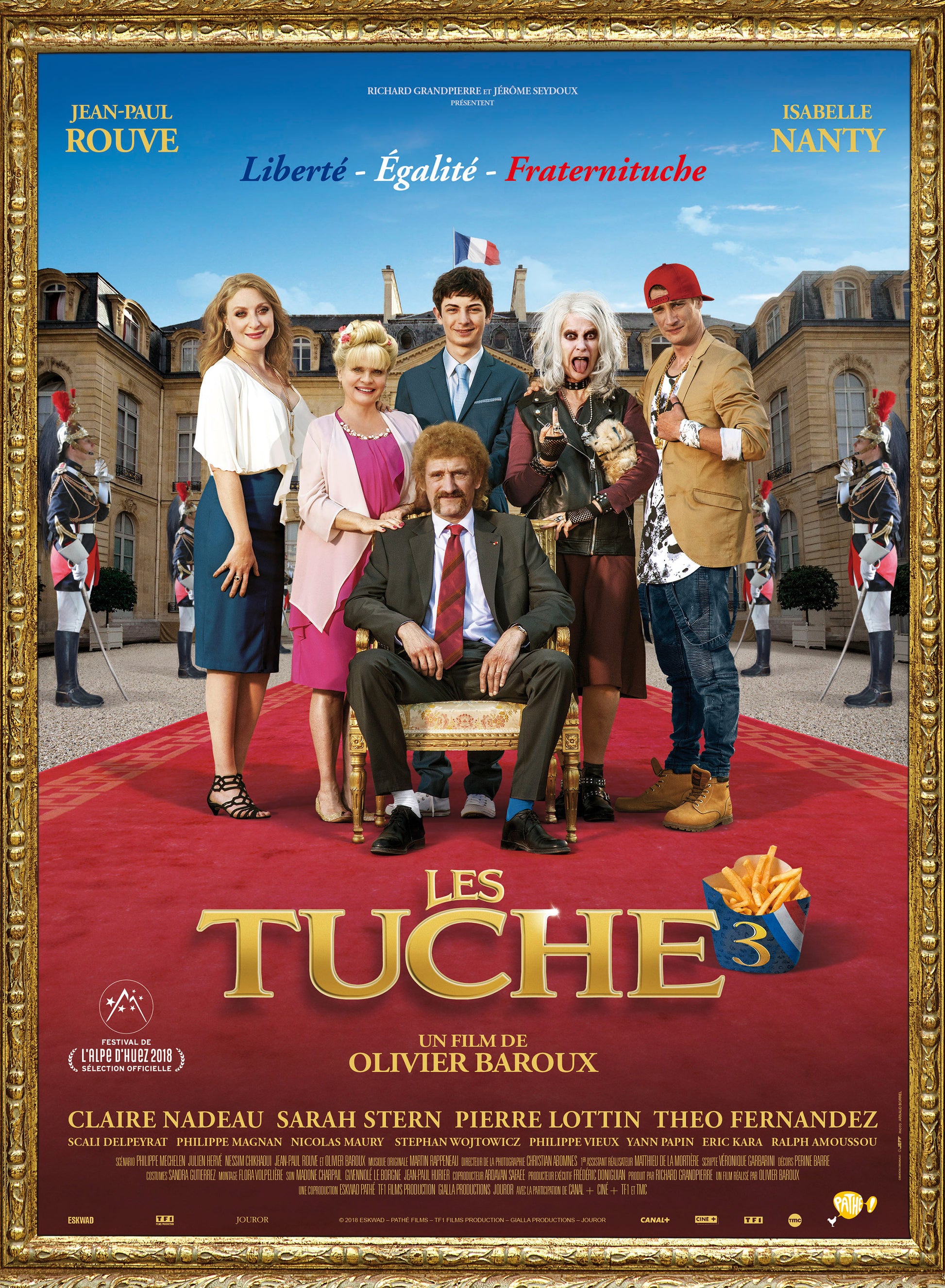 LES TUCHES 3 (2018) – AVEC JEAN-PAUL ROUVE & ISABELLE NANTY –  REPRO MOVIE POSTER, VINTAGE, HQ