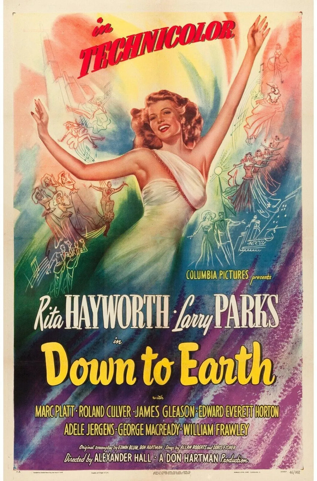 L'ETOILE DES ETOILES, RITA HAYWORTH 1947, MOVIE POSTER HQ
