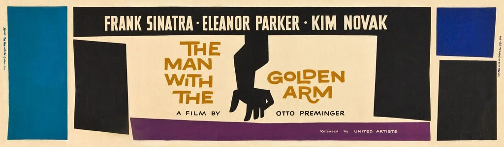 L'HOMME AU BRAS D'OR,THE MAN WITH THE GOLDEN ARM, 1955, FRANK SINATRA, REPRO AFFICHE DE CINEMA, HQ HQ