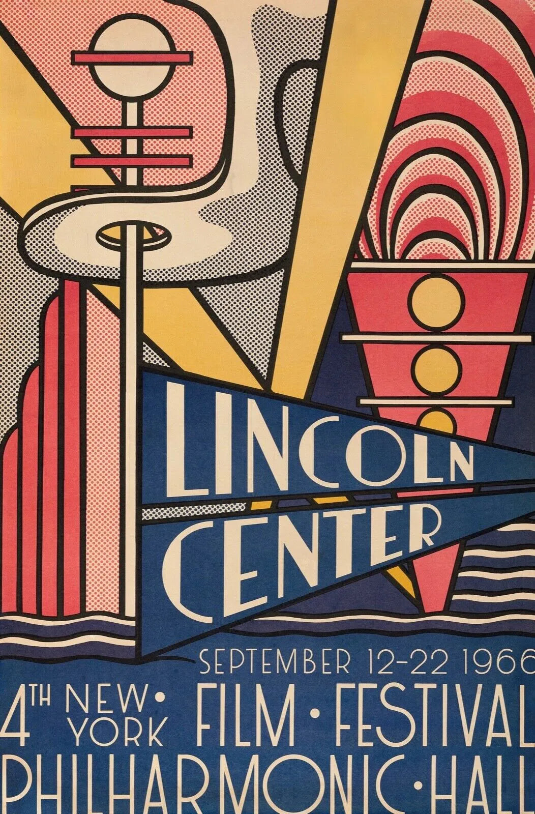 LINCOLN CENTER, NEW YORK PHILHARMONIC, 1962, CONCERT CLASSIQUE, Repro affiche musique VINTAGE, HQ,